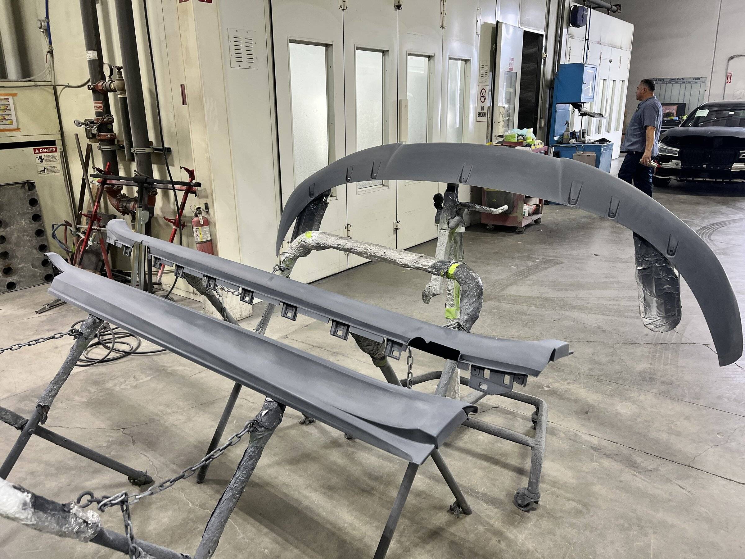 Porsche Taycan [Completed] Refinishing all the textured parts, front end for rock chips, then PPF IMG_1895