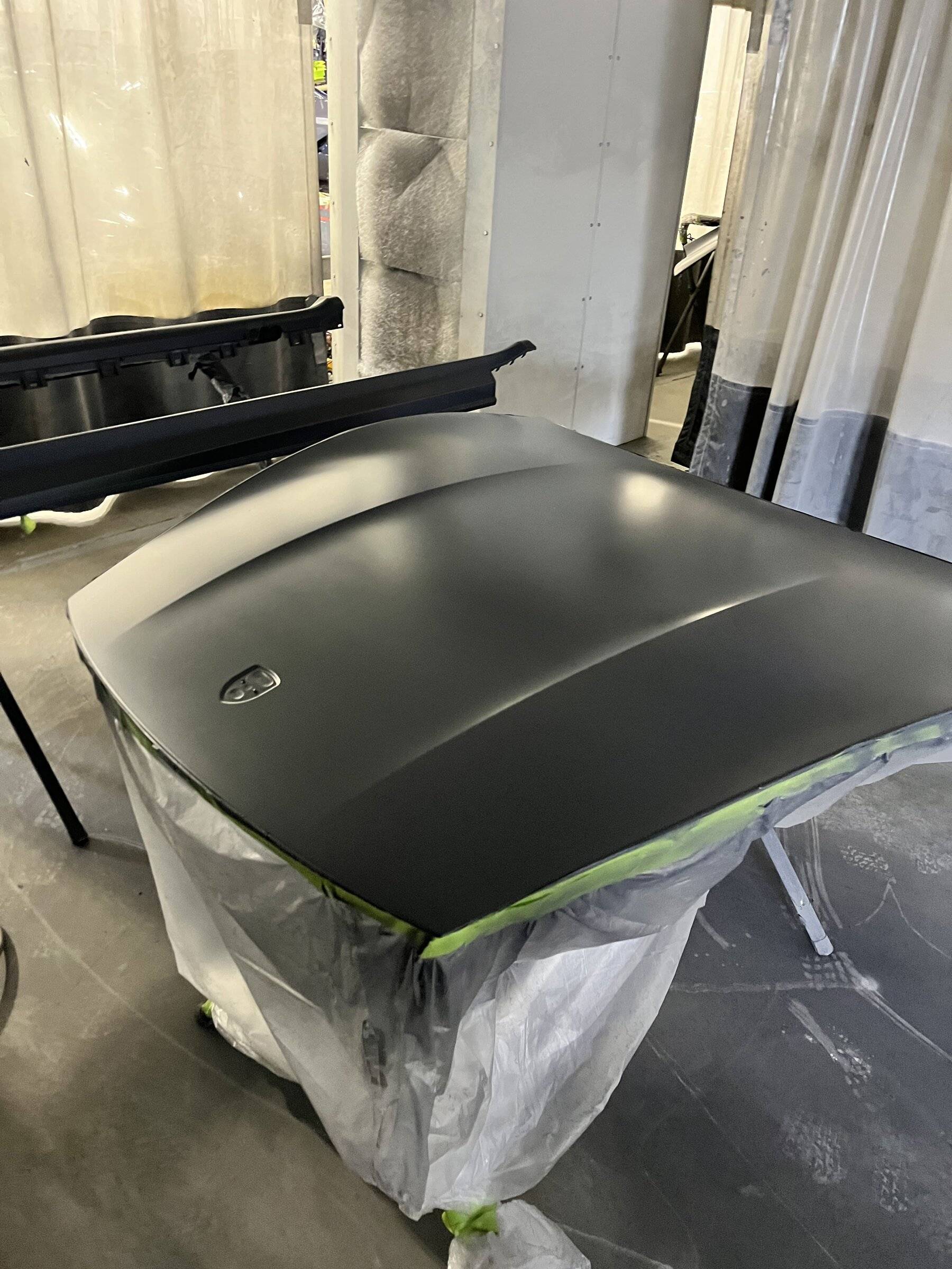 Porsche Taycan [Completed] Refinishing all the textured parts, front end for rock chips, then PPF IMG_1861