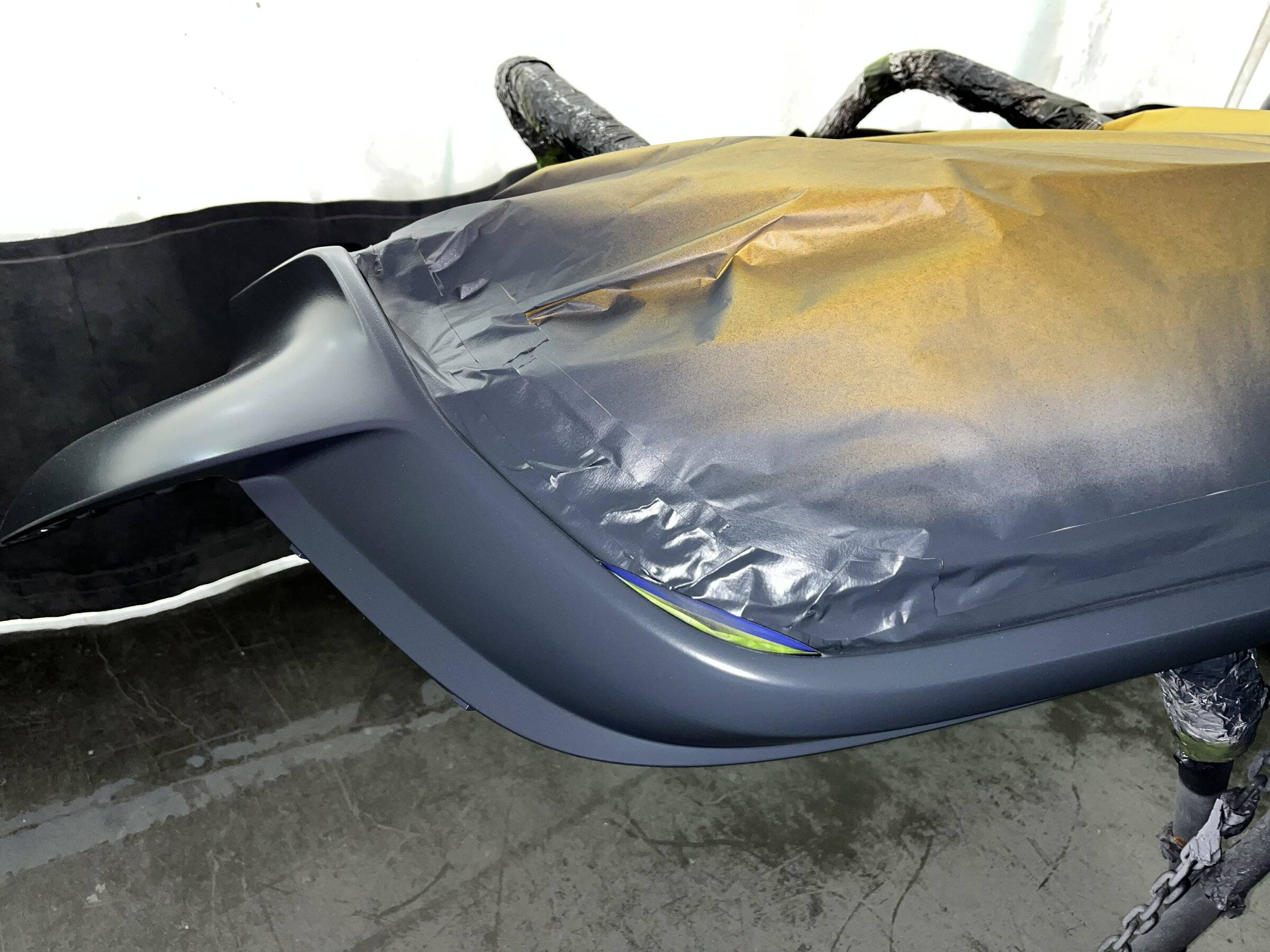 Porsche Taycan [Completed] Refinishing all the textured parts, front end for rock chips, then PPF IMG_1871