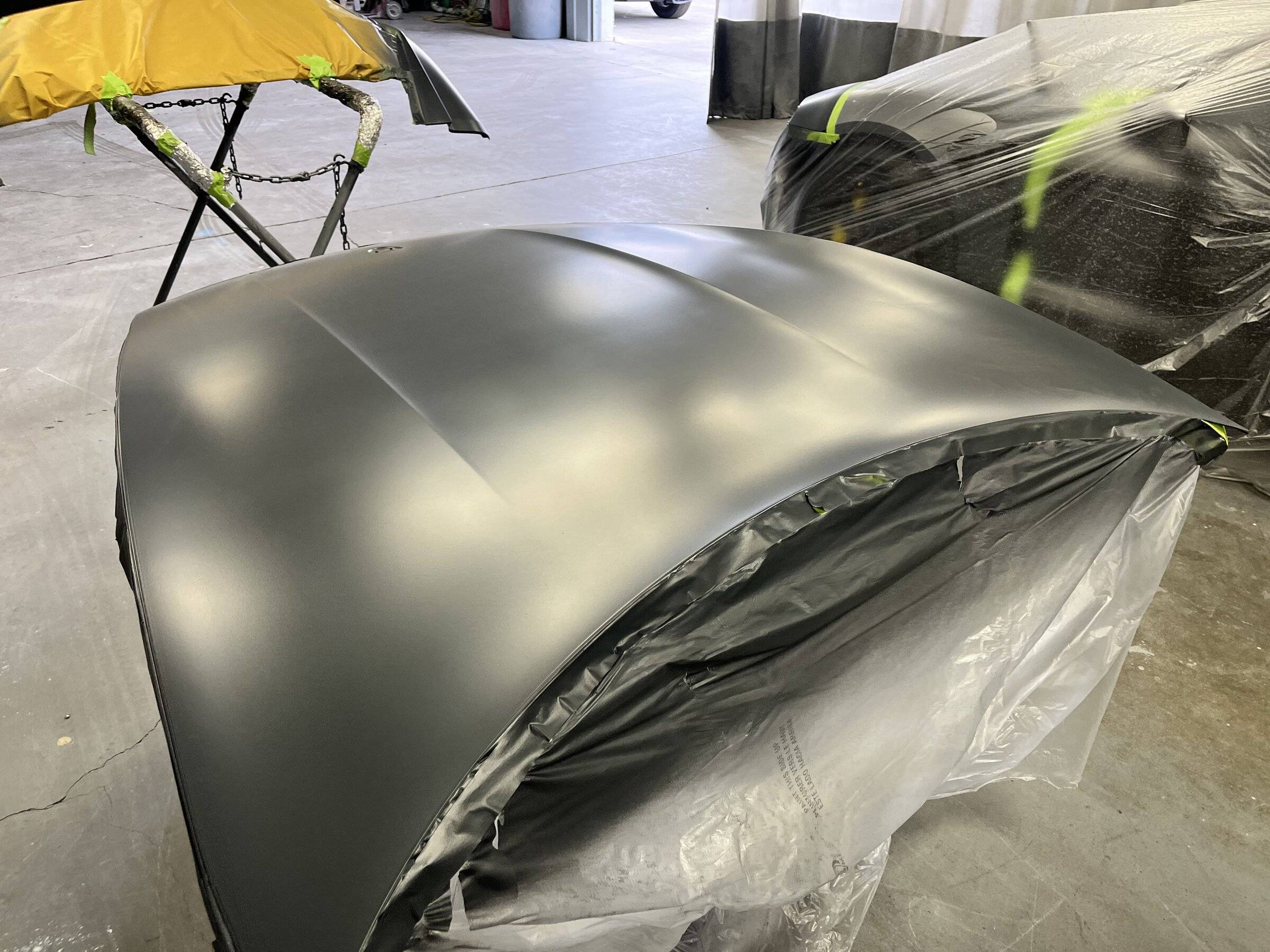 Porsche Taycan [Completed] Refinishing all the textured parts, front end for rock chips, then PPF IMG_1892