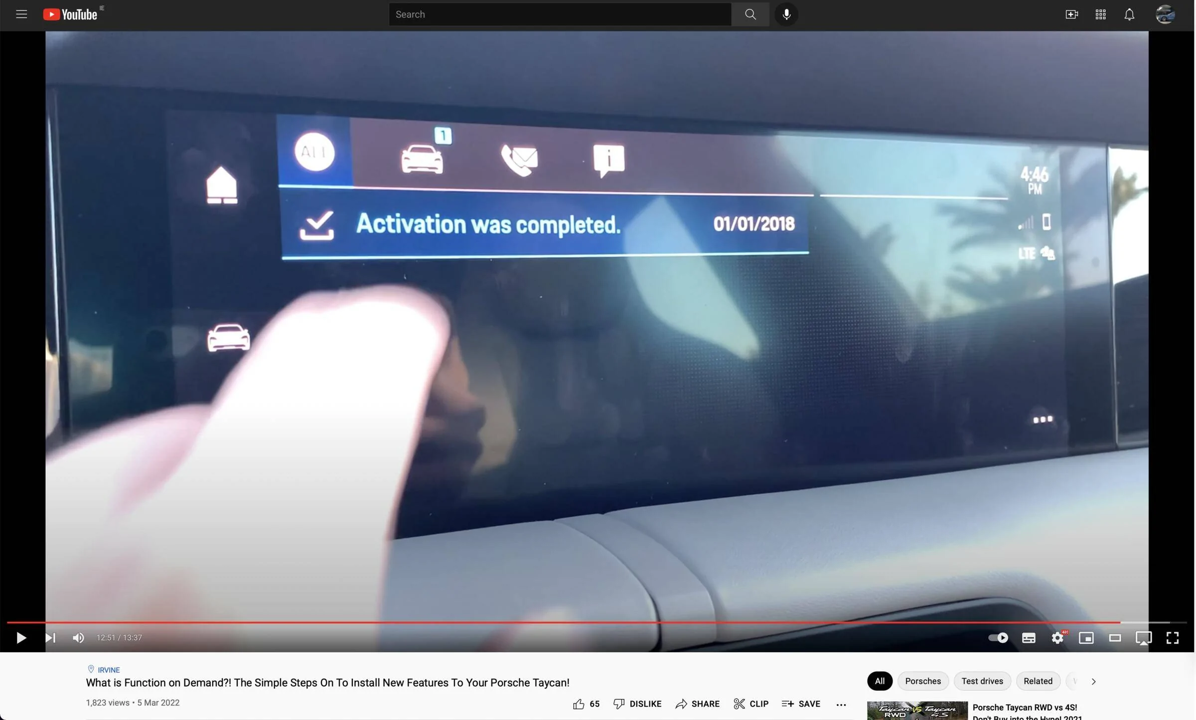 Porsche Taycan Fantastic Explanation & How-To of FoD (Function on Demand) Screenshot 2022-03-12 at 20.31.17