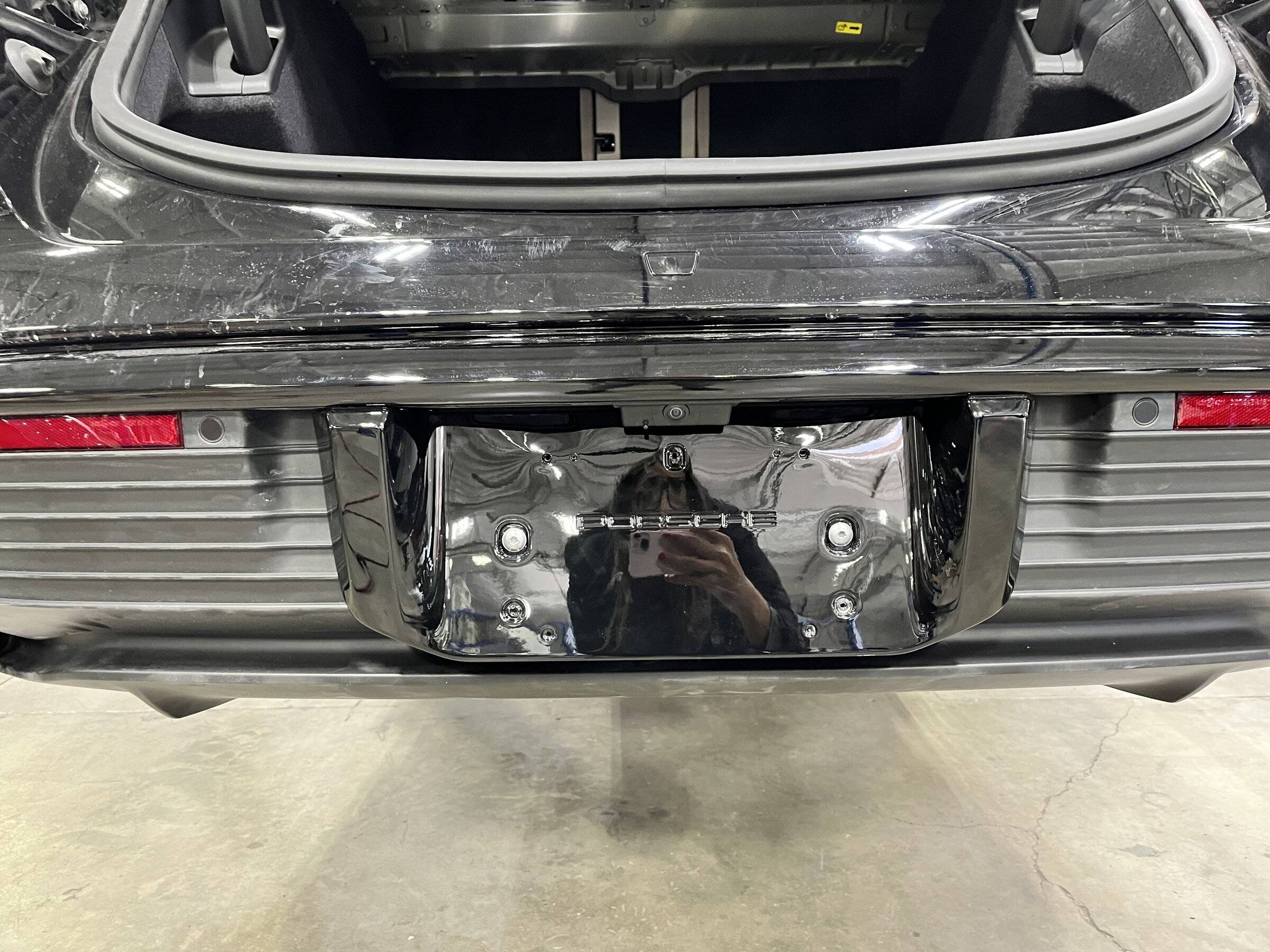Porsche Taycan [Completed] Refinishing all the textured parts, front end for rock chips, then PPF IMG-2341