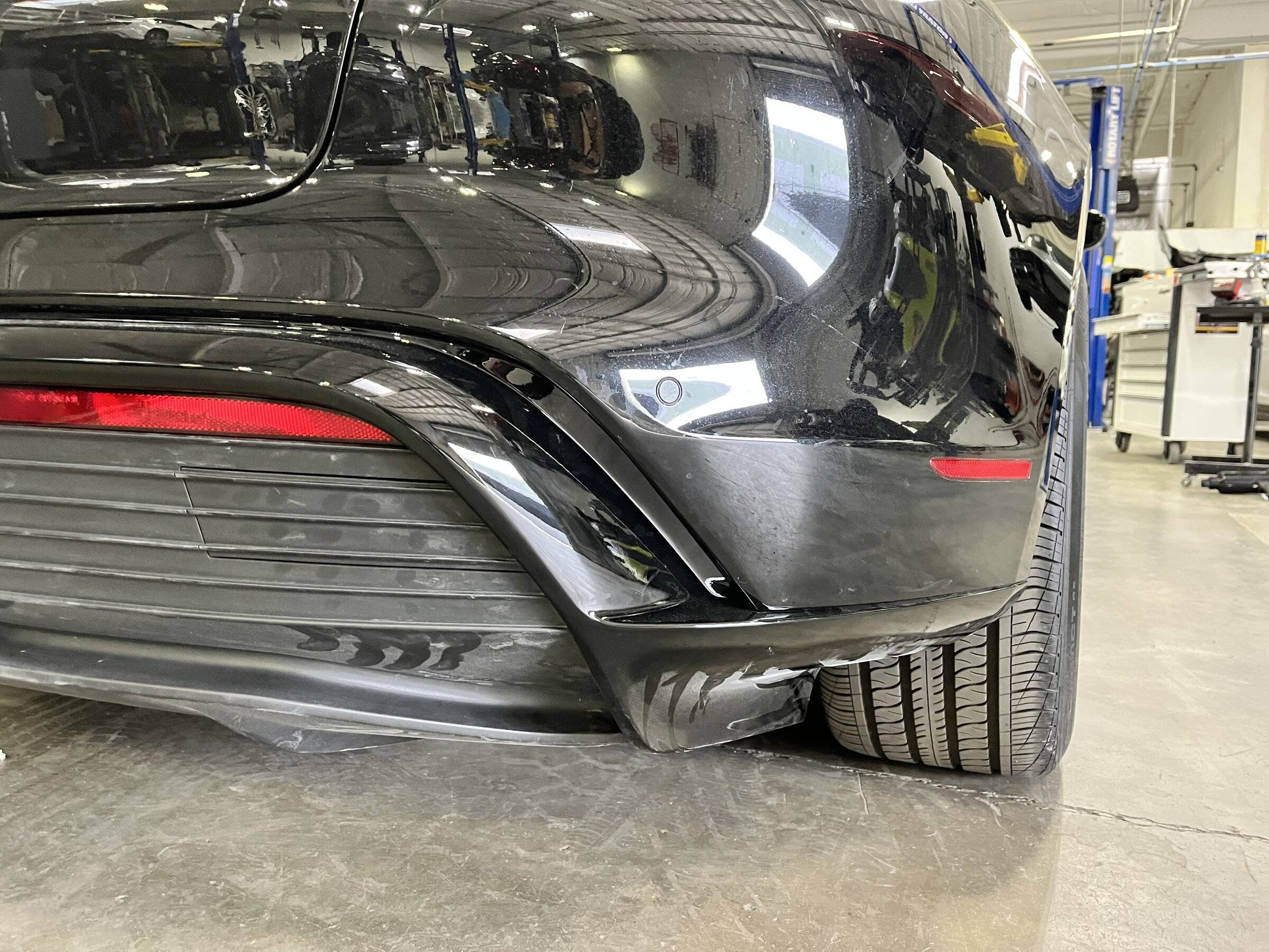 Porsche Taycan [Completed] Refinishing all the textured parts, front end for rock chips, then PPF IMG-2387