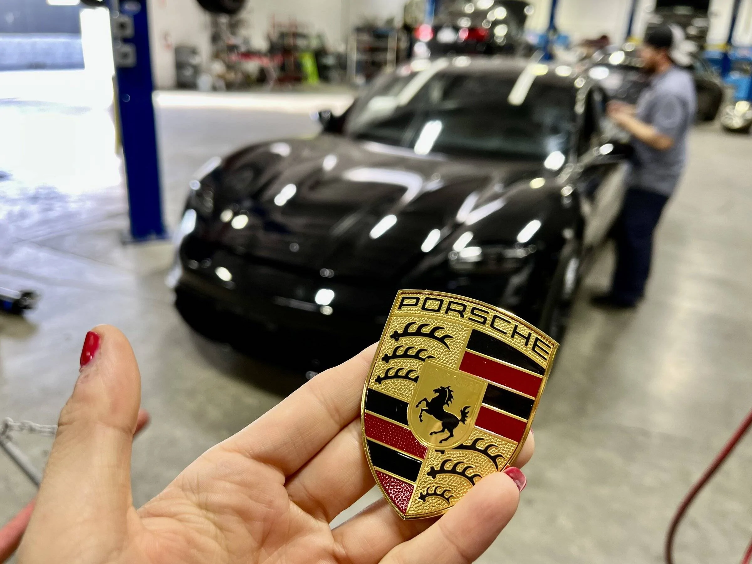 Porsche Taycan [Completed] Refinishing all the textured parts, front end for rock chips, then PPF IMG-2379