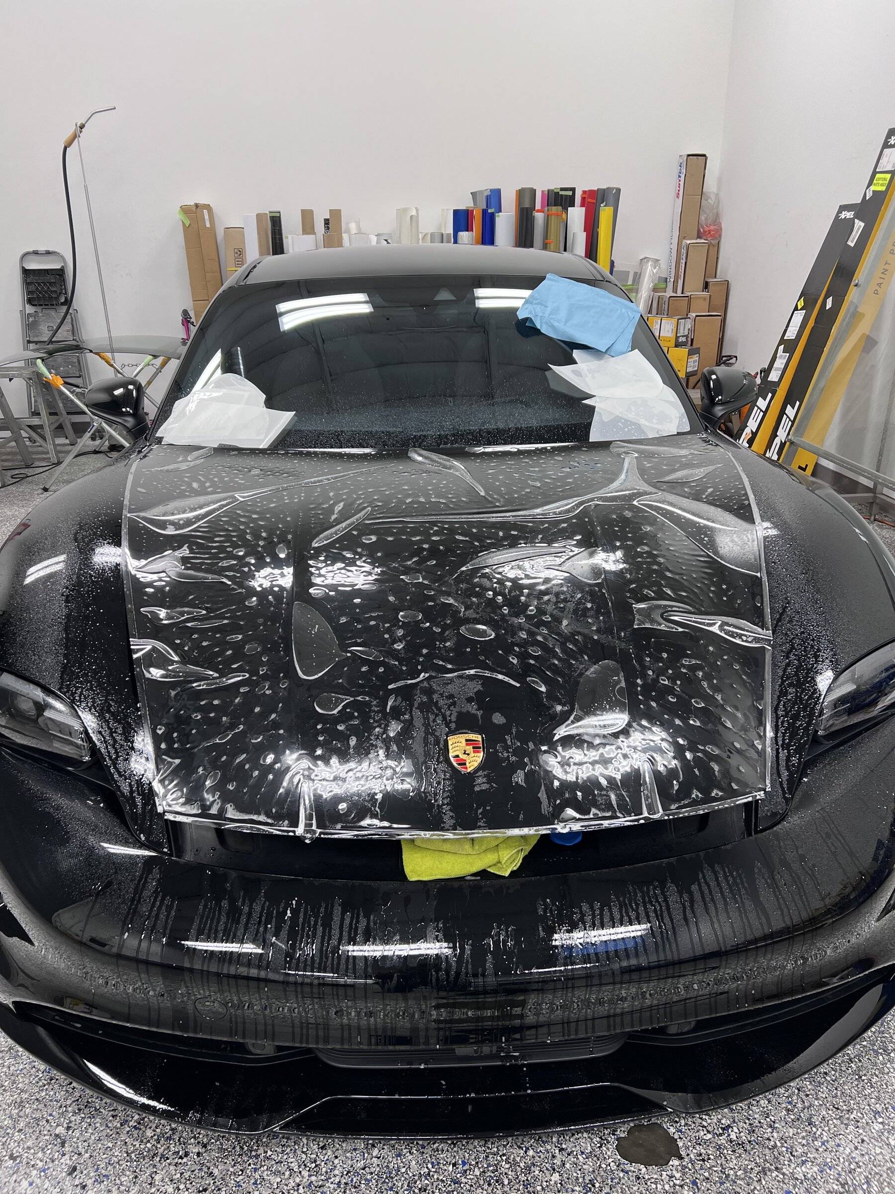 Porsche Taycan [Completed] Refinishing all the textured parts, front end for rock chips, then PPF IMG_1987.JPEG