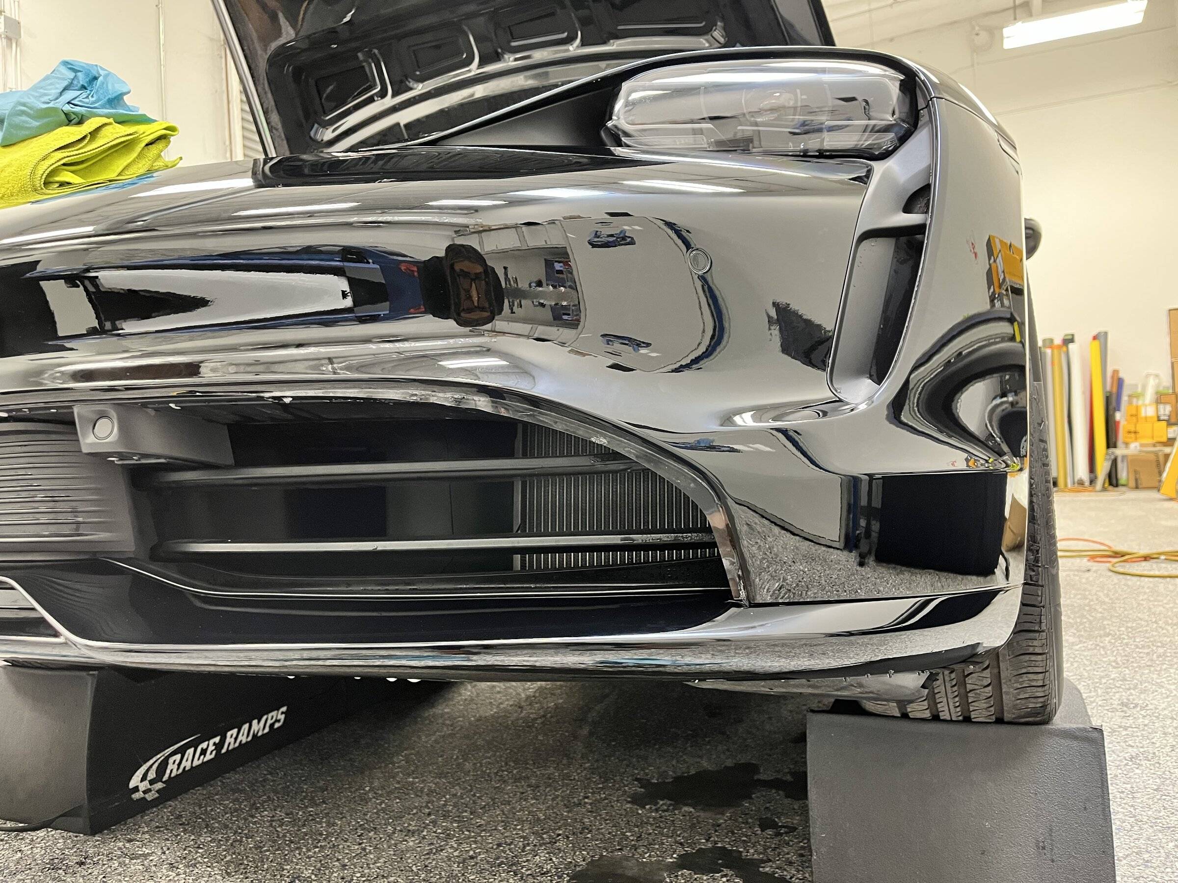 Porsche Taycan [Completed] Refinishing all the textured parts, front end for rock chips, then PPF IMG-2566