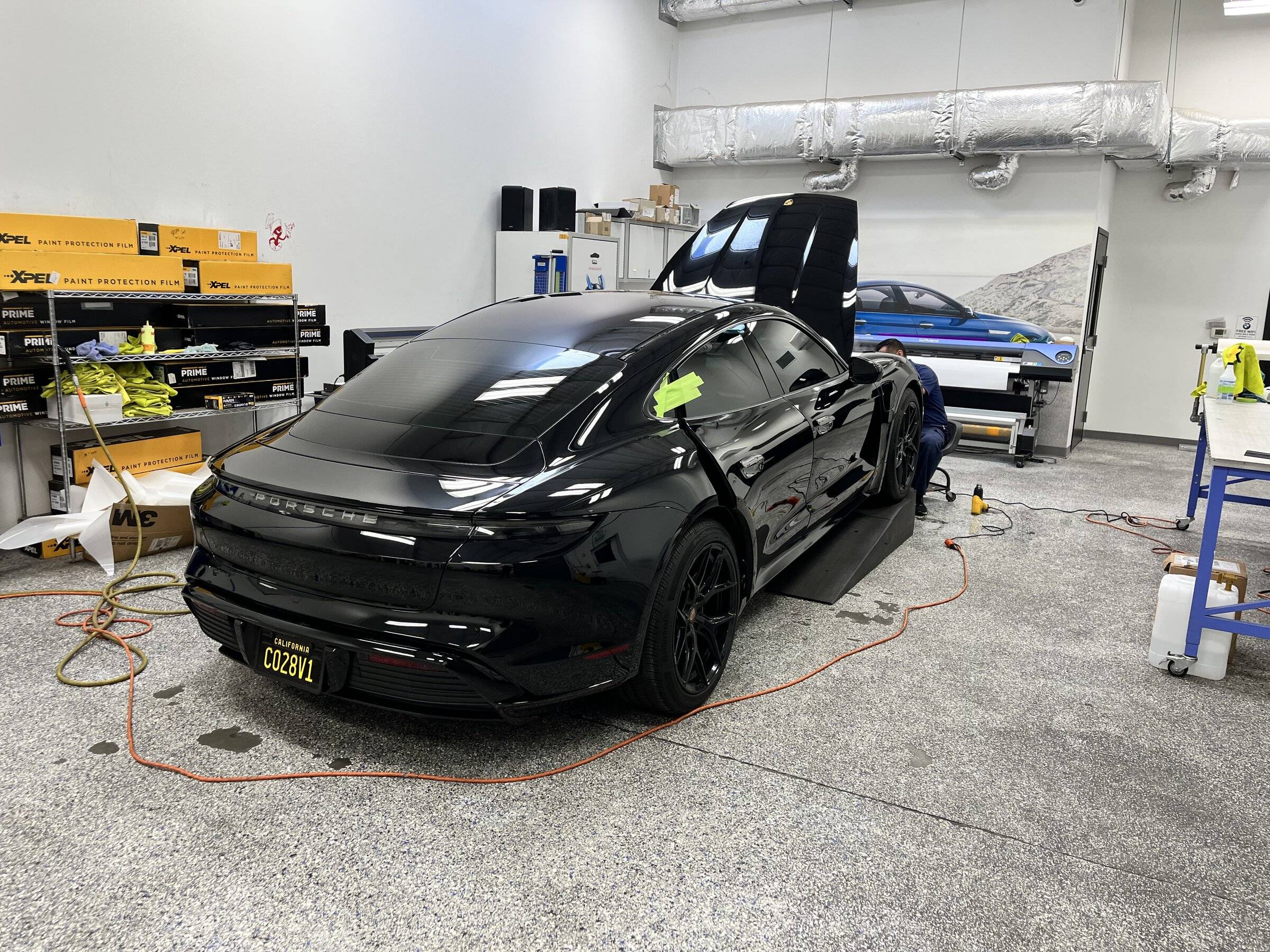 Porsche Taycan [Completed] Refinishing all the textured parts, front end for rock chips, then PPF IMG-2572