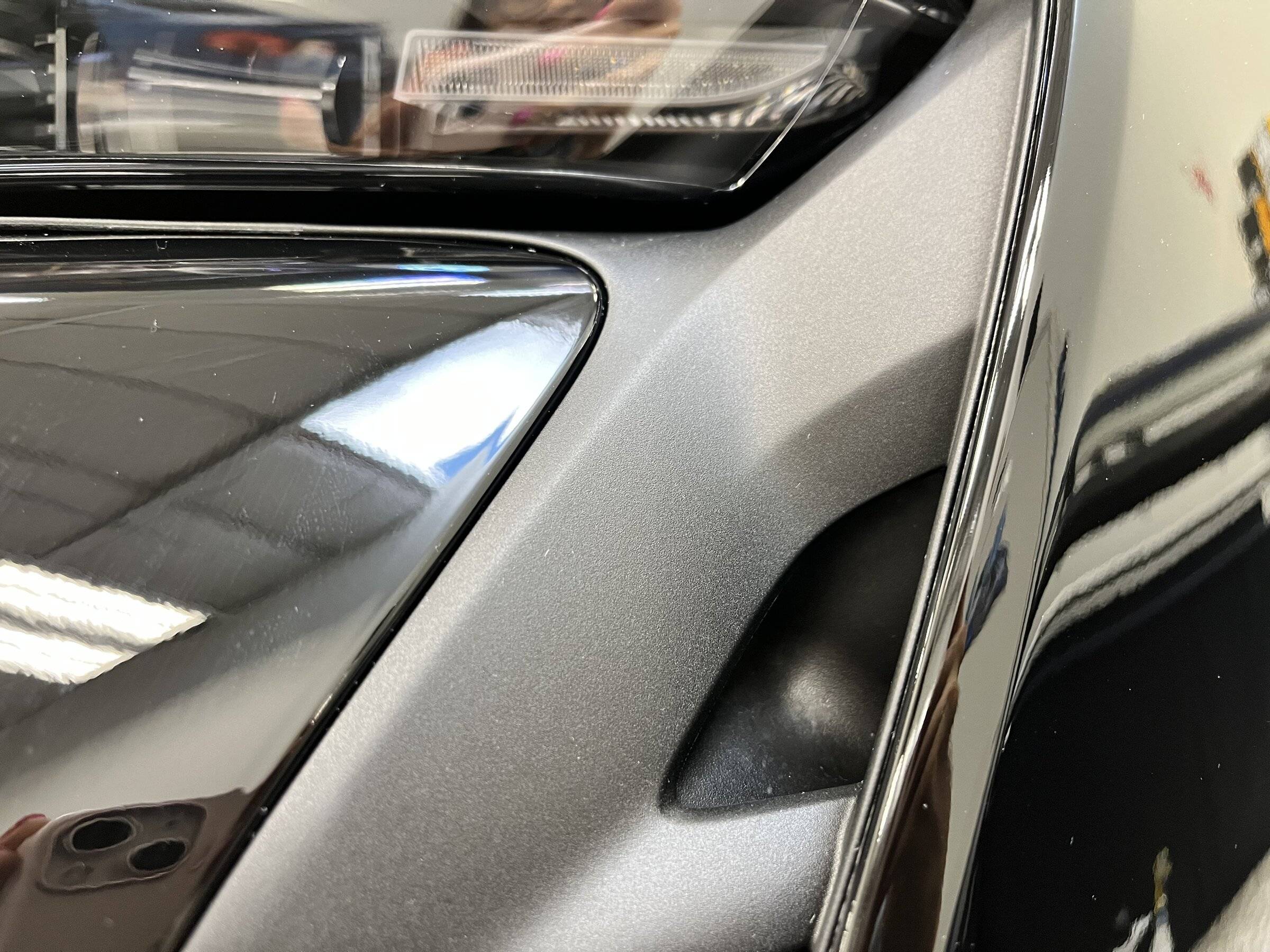 Porsche Taycan [Completed] Refinishing all the textured parts, front end for rock chips, then PPF IMG-2707