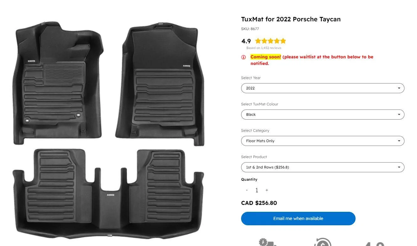 Porsche Taycan My Gentian Blue GTS Build 1648272297174