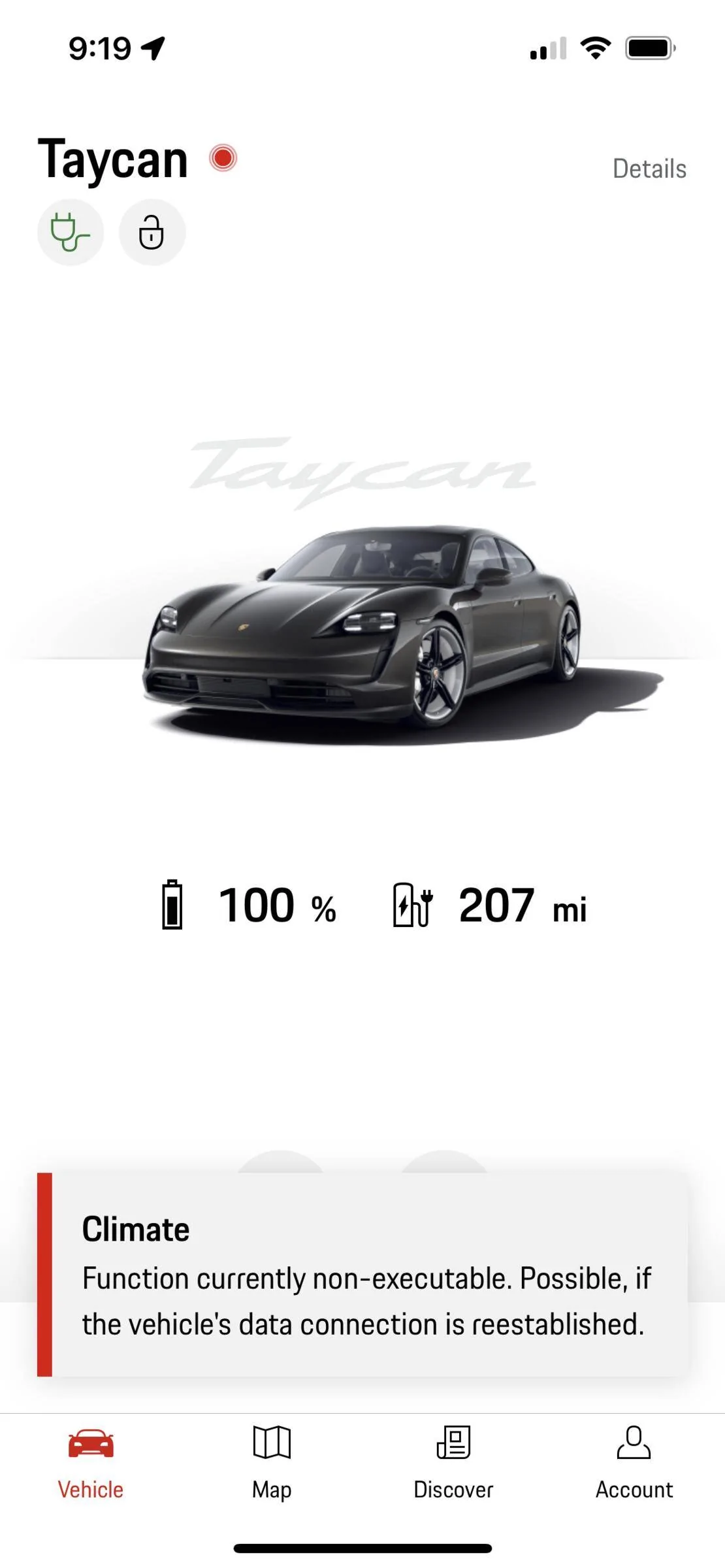 Porsche Taycan PCM data connection issue F22A6586-3649-459F-9A62-E410DE3A4F0A
