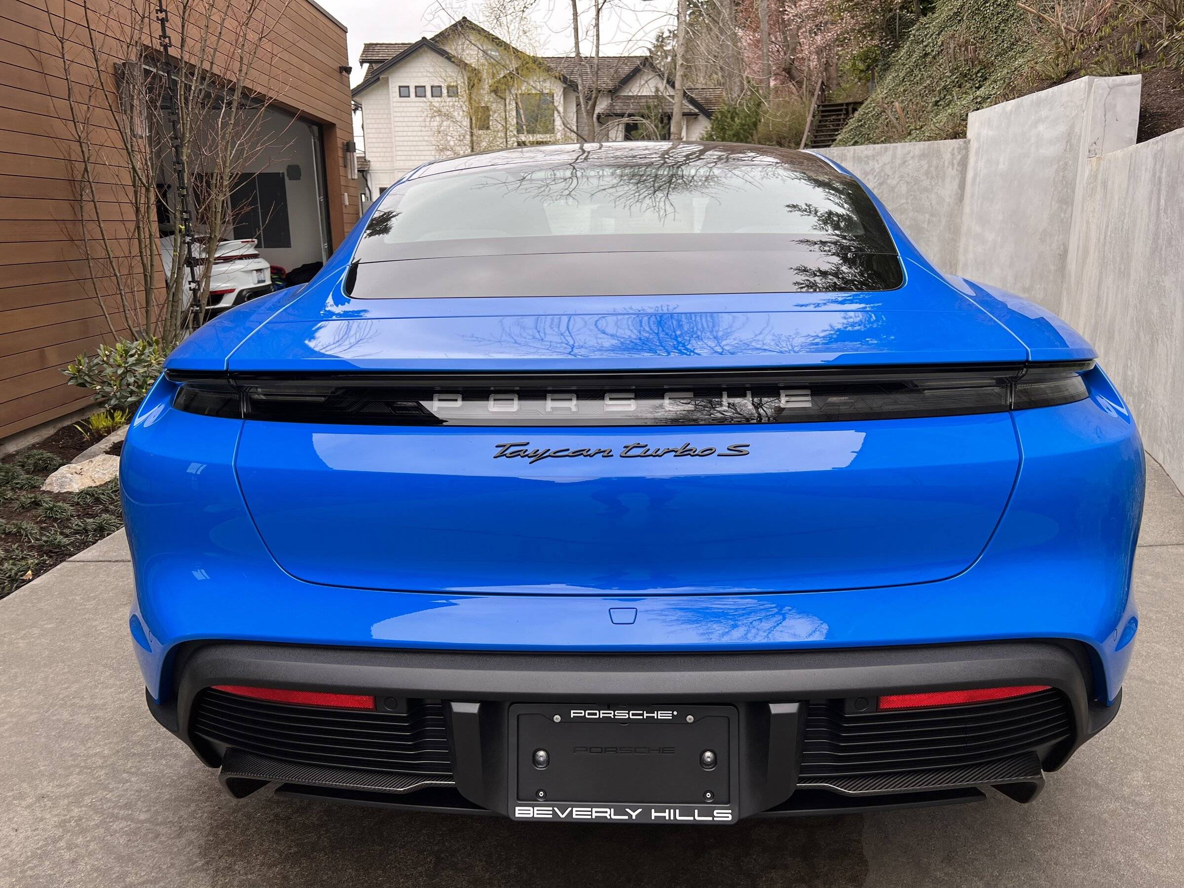 Porsche Taycan Paint to Sample (PTS) Voodoo Blue Taycan Turbo S arrives 5A7E9783-B89E-4566-A242-B32DF78AADC7