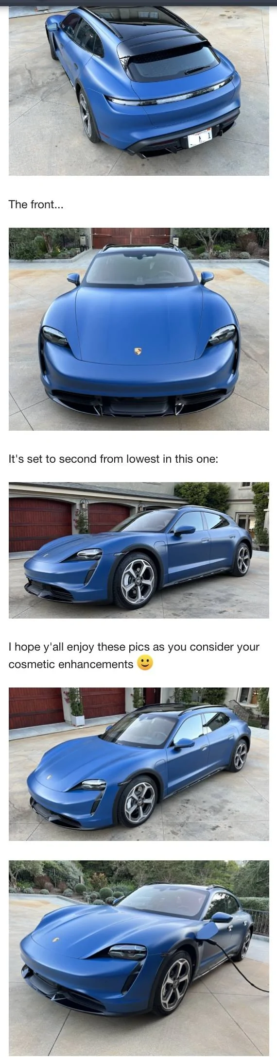Porsche Taycan Paint to Sample (PTS) Voodoo Blue Taycan Turbo S arrives FBAC3305-91D8-463A-A354-5A6692174919