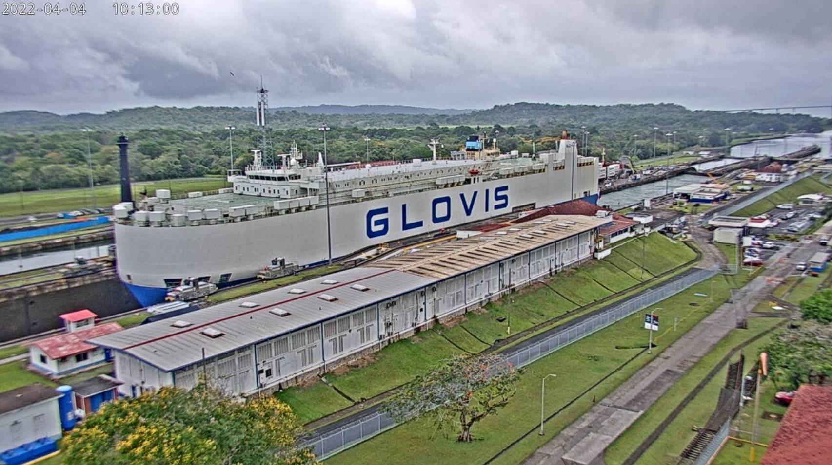 Porsche Taycan May delivery GC in Gatun locks