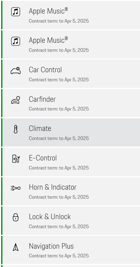 Porsche Taycan Missing Charging Planner connected services01