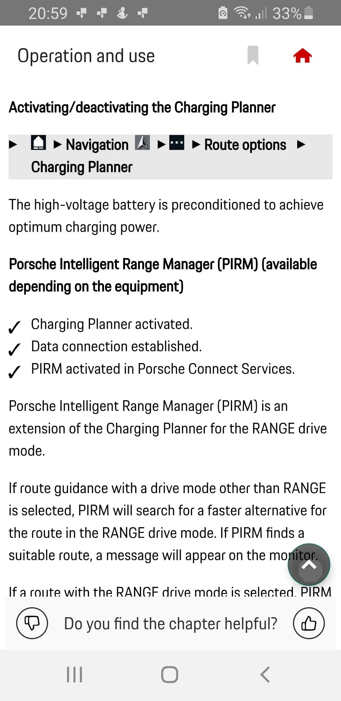 Porsche Taycan Missing Charging Planner Screenshot_20220408-205959_Porsche Good to kno