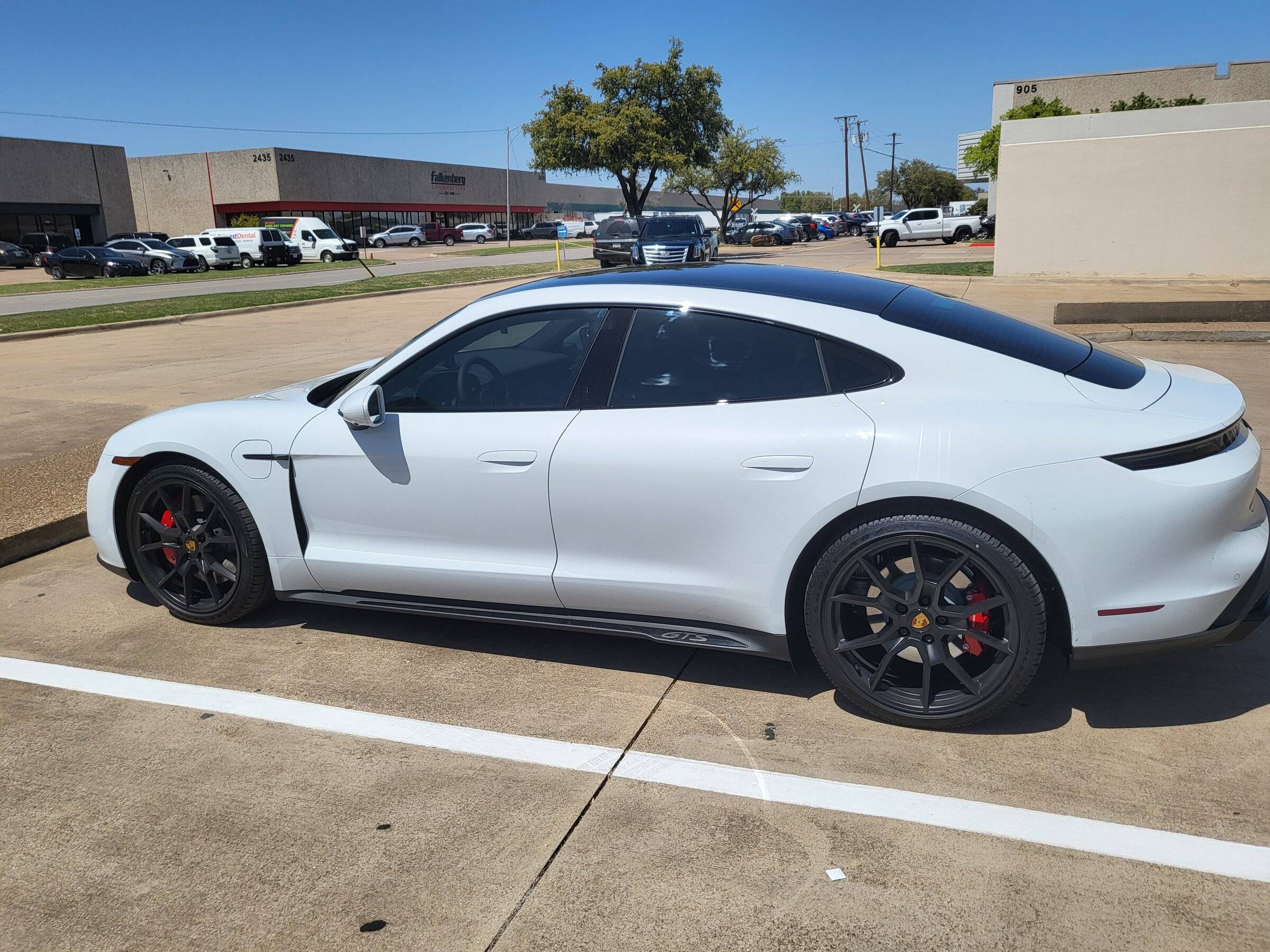 Porsche Taycan It's here... white GTS sedan 20220409_142210