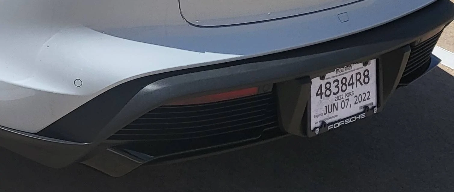 Porsche Taycan It's here... white GTS sedan 20220409_143018~2