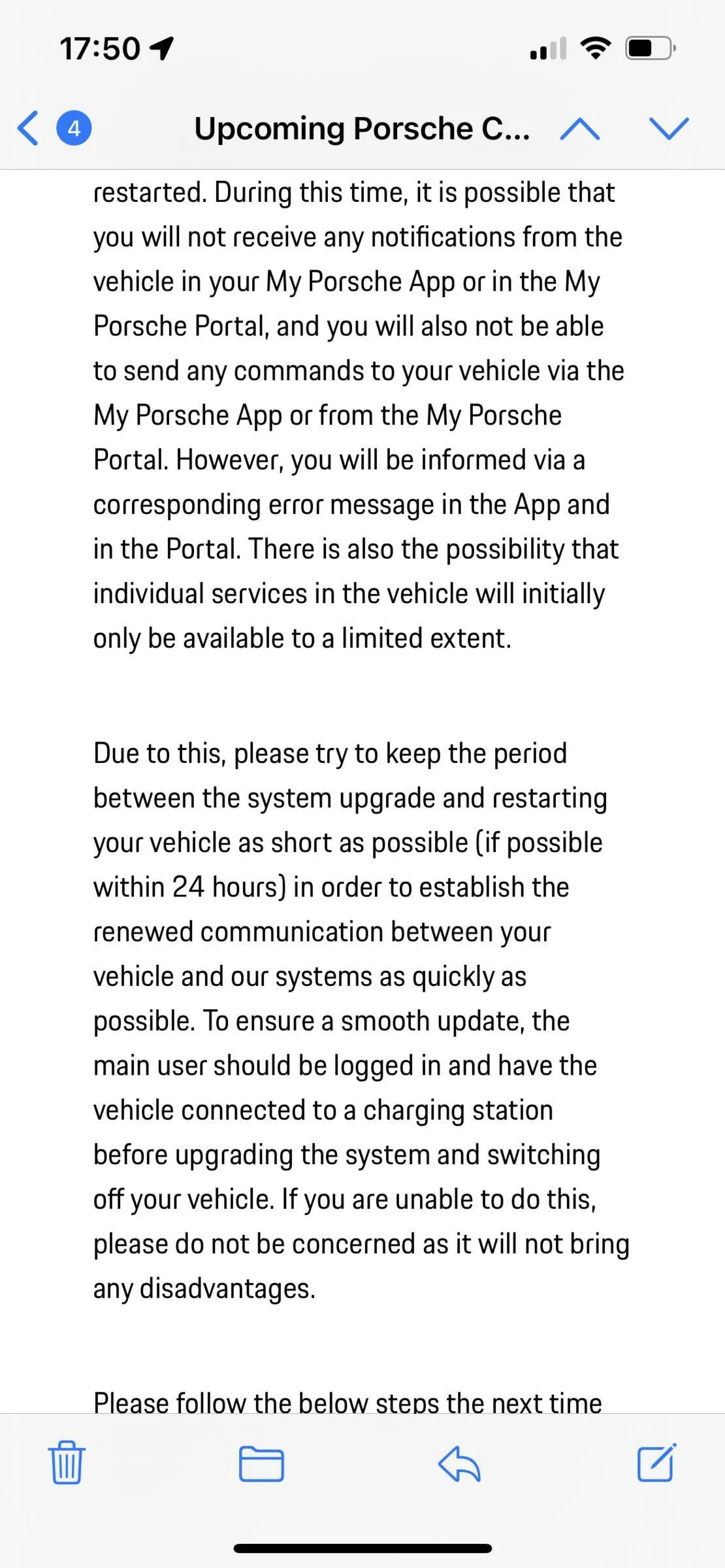 Porsche Taycan First real OTA update for the Taycan 2020 and 2021 happening April 27th… 3098CC61-8929-4E10-B2DC-2CB0BEF0B31B