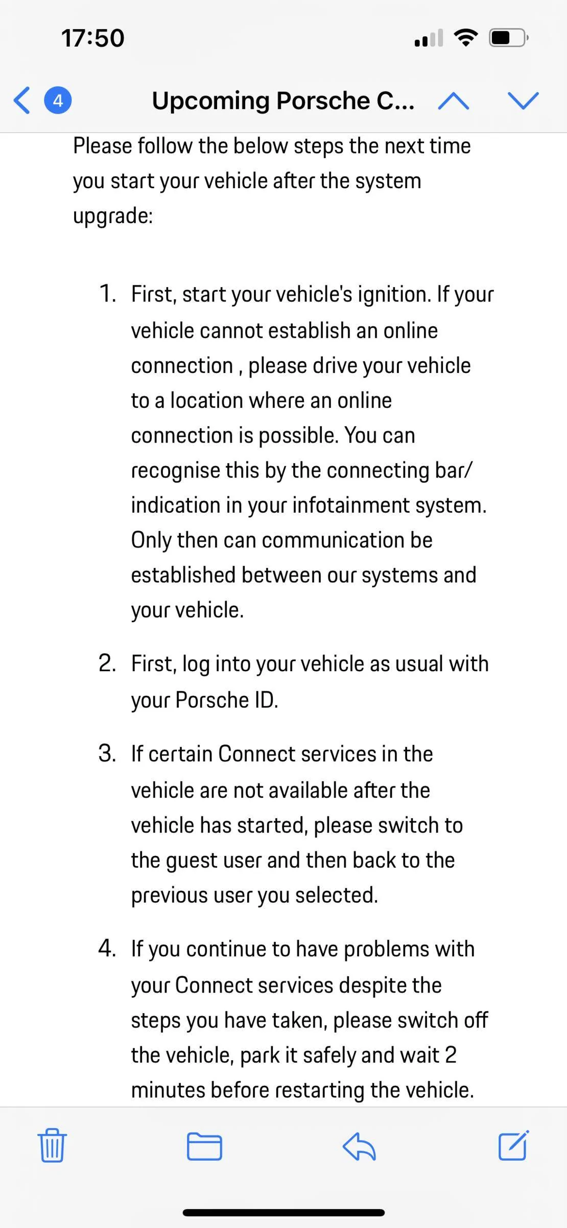Porsche Taycan First real OTA update for the Taycan 2020 and 2021 happening April 27th… 3F26B44D-0B4D-4A29-91F0-398CD1EF6D18