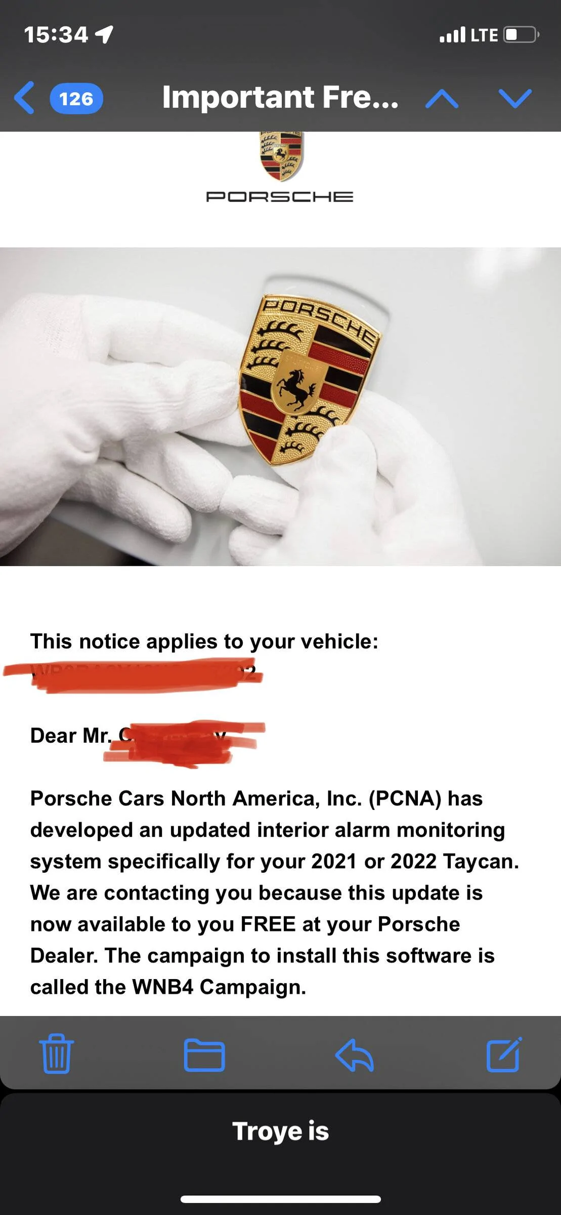 Porsche Taycan CT alarm issue, how common is it? IMG_8683