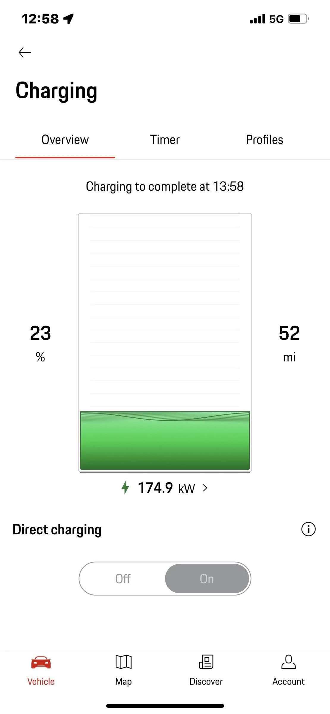 Porsche Taycan 175kw from 150kw charger 44AB2882-969D-497A-926D-F2EA917224BB