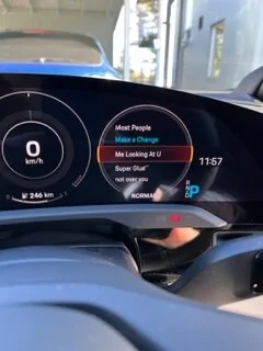Porsche Taycan Integrated Apple Music vs CarPlay IMG_7287