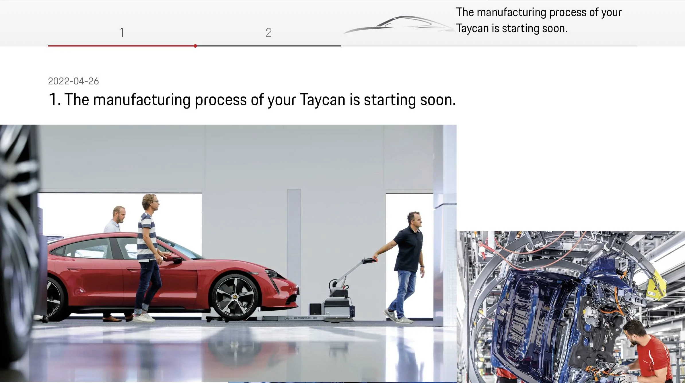 Porsche Taycan Order tracking in MyPorsche App (EU/CH) BC465A99-3B38-45F5-8644-F0ED3248B112
