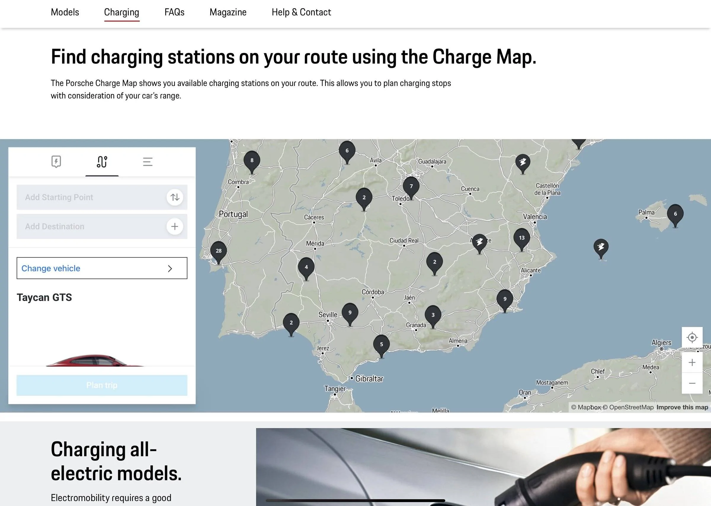Porsche Taycan Porsche Destination and Trip Planner (web-based) 067F9CC0-7490-4B78-B4DB-CF44DC90801D