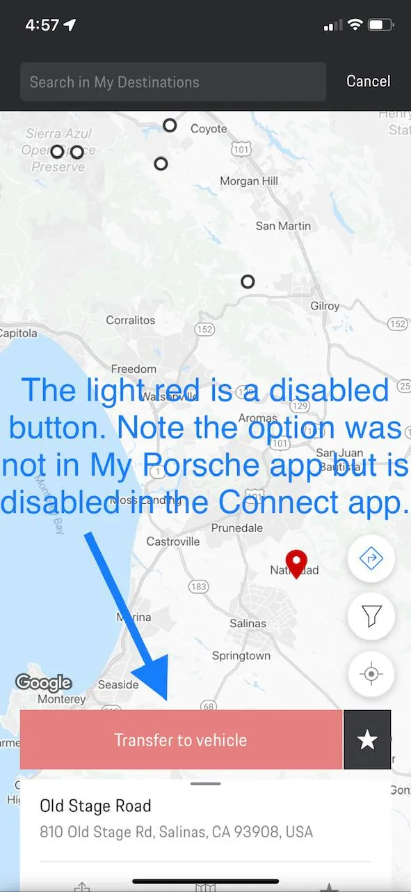 Porsche Taycan Missing the “G” icon in Nav Search image0-2