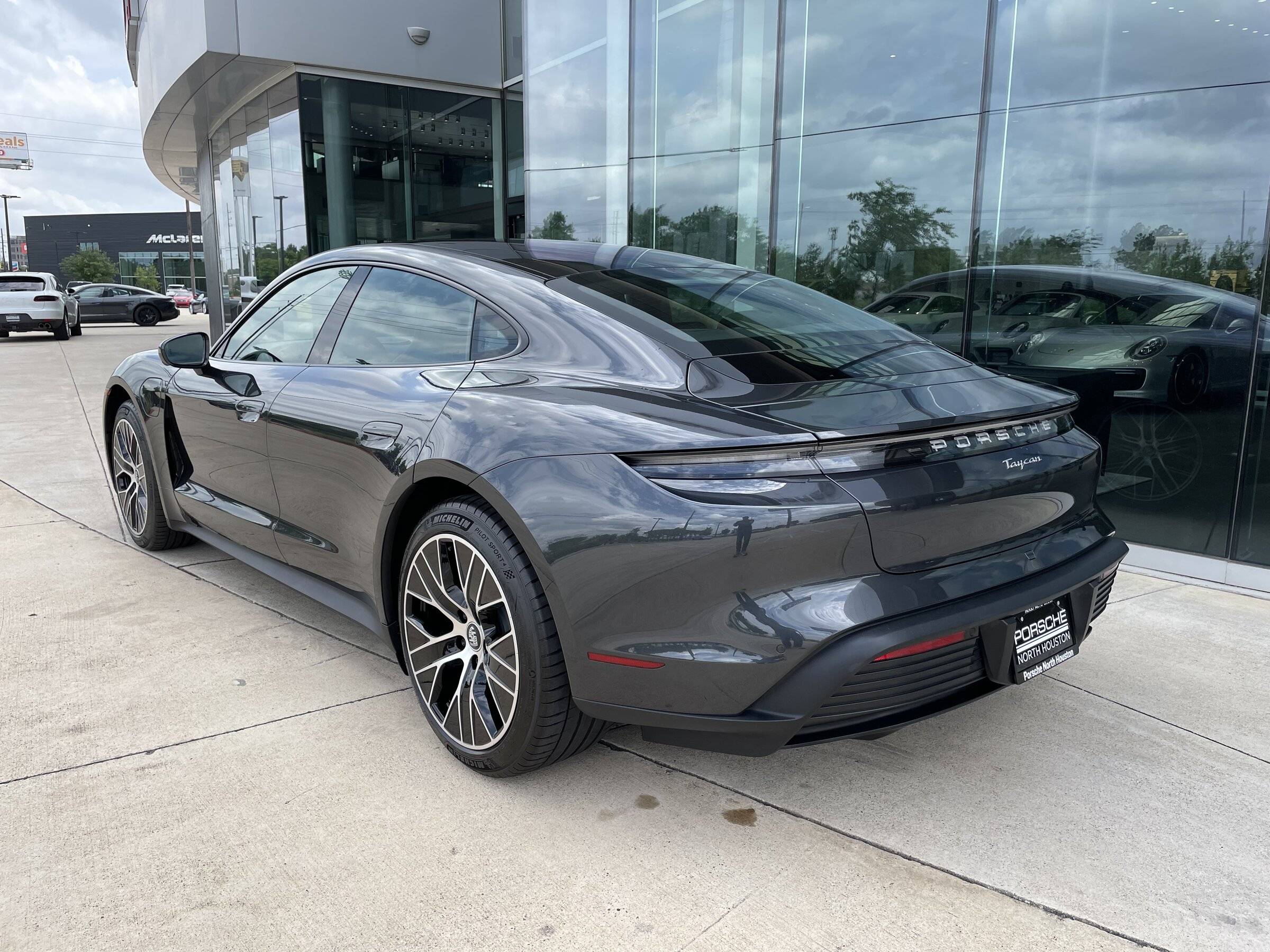 Porsche Taycan Finally got my Volcano Grey 844BF8B7-2ECB-40C9-BE13-288B650C056C