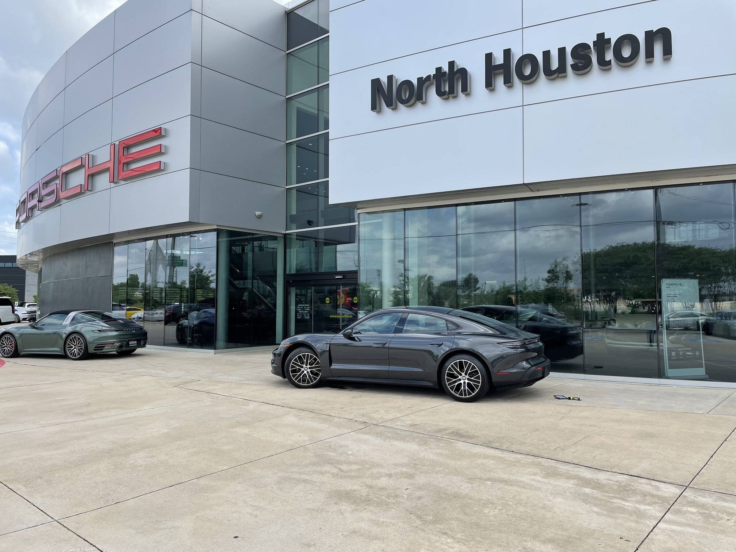 Porsche Taycan Finally got my Volcano Grey 483221ED-7B2C-4CFF-9BA5-466921FFFB93