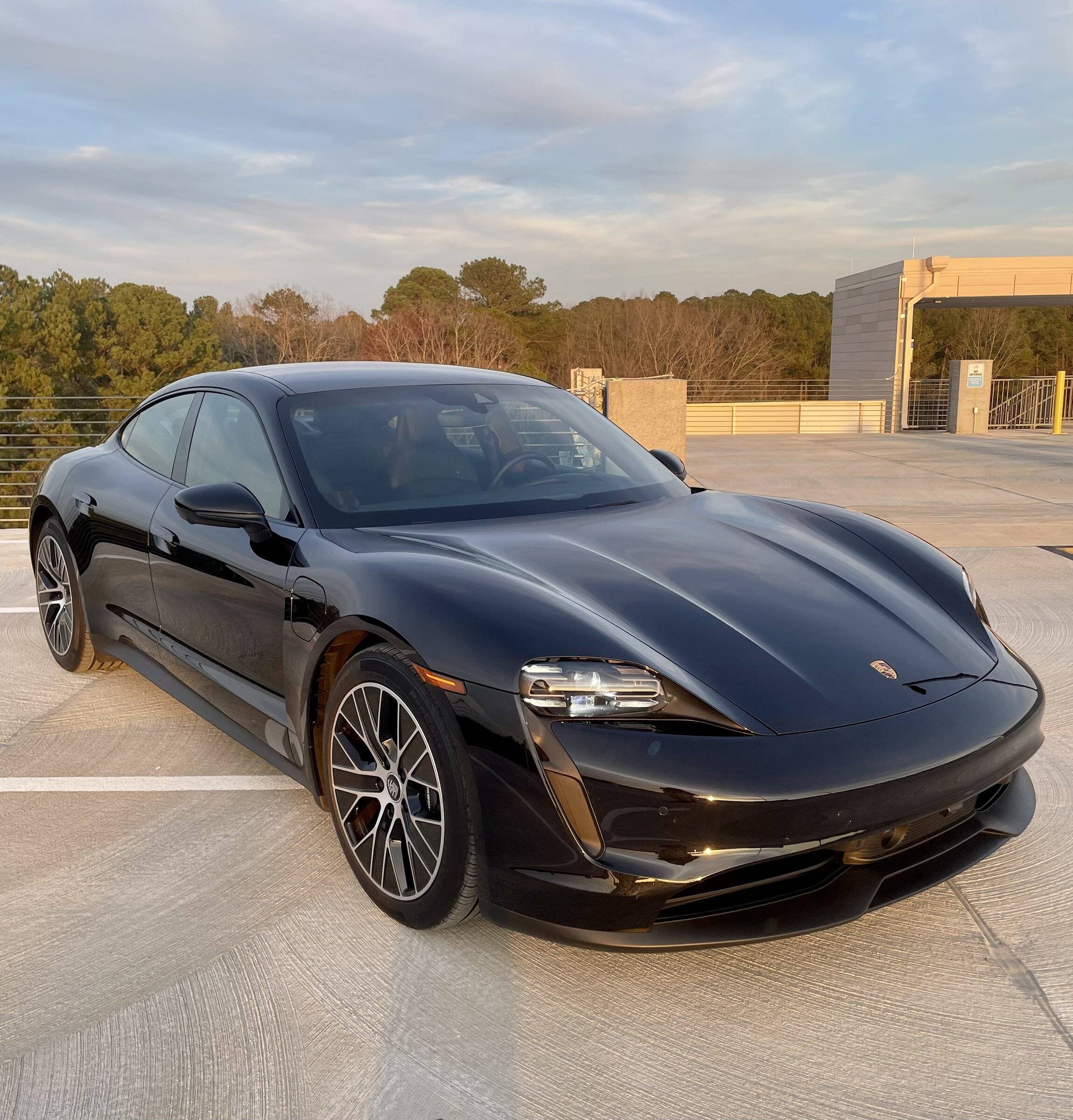 Porsche Taycan SOLD:  2021 Taycan (RWD), 15,277+ miles, KPMF Matte Russet Red Ceramic Coated Wrap over Jet Black Metallic Paint/Black, Chapel Hill, NC  $91,900 E23BB82C-D657-42B3-AE3E-7B2C07DEFD96