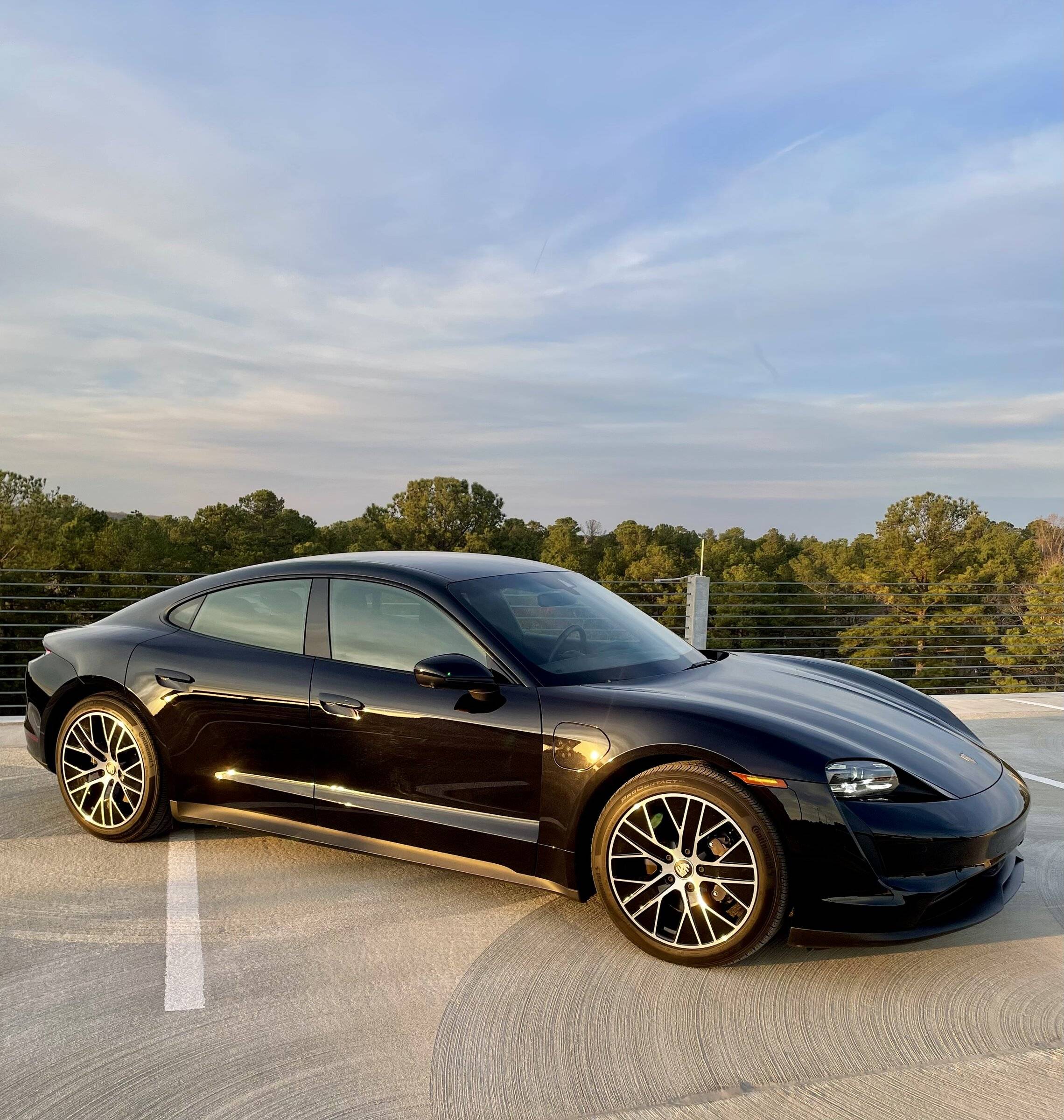 Porsche Taycan SOLD:  2021 Taycan (RWD), 15,277+ miles, KPMF Matte Russet Red Ceramic Coated Wrap over Jet Black Metallic Paint/Black, Chapel Hill, NC  $91,900 5560FC86-A345-4534-9685-B37987236D76
