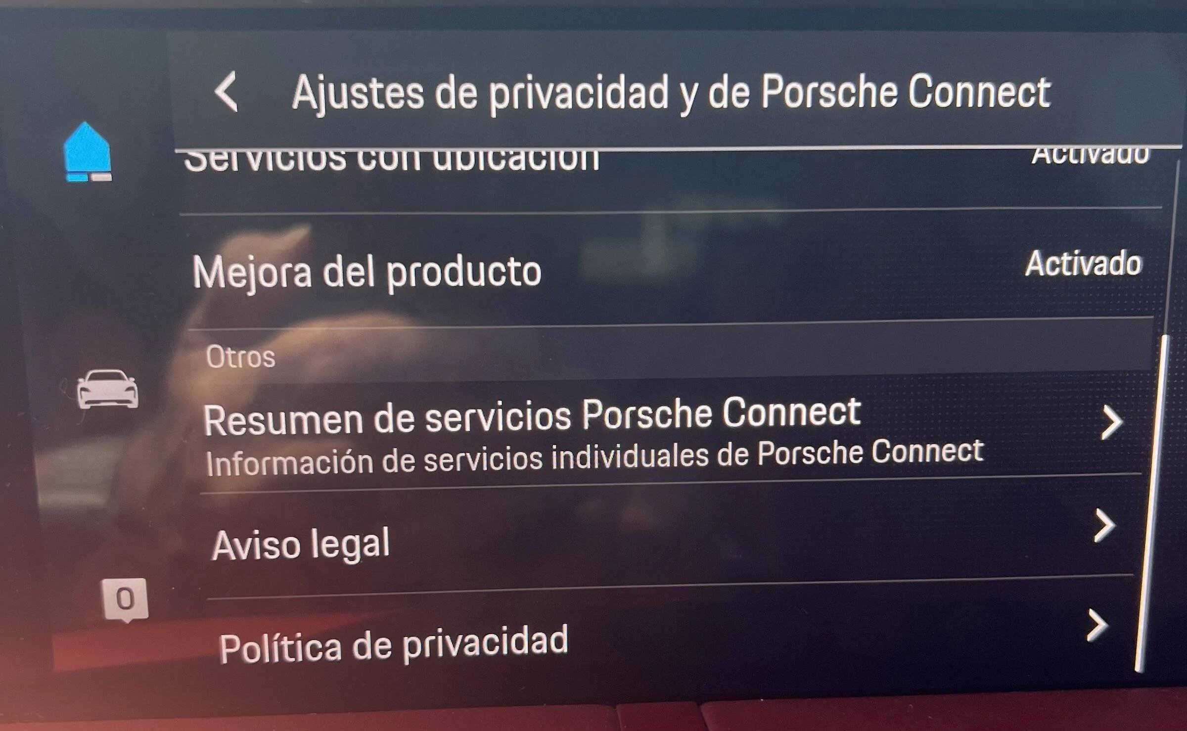 Porsche Taycan Missing the “G” icon in Nav Search IMG_4823