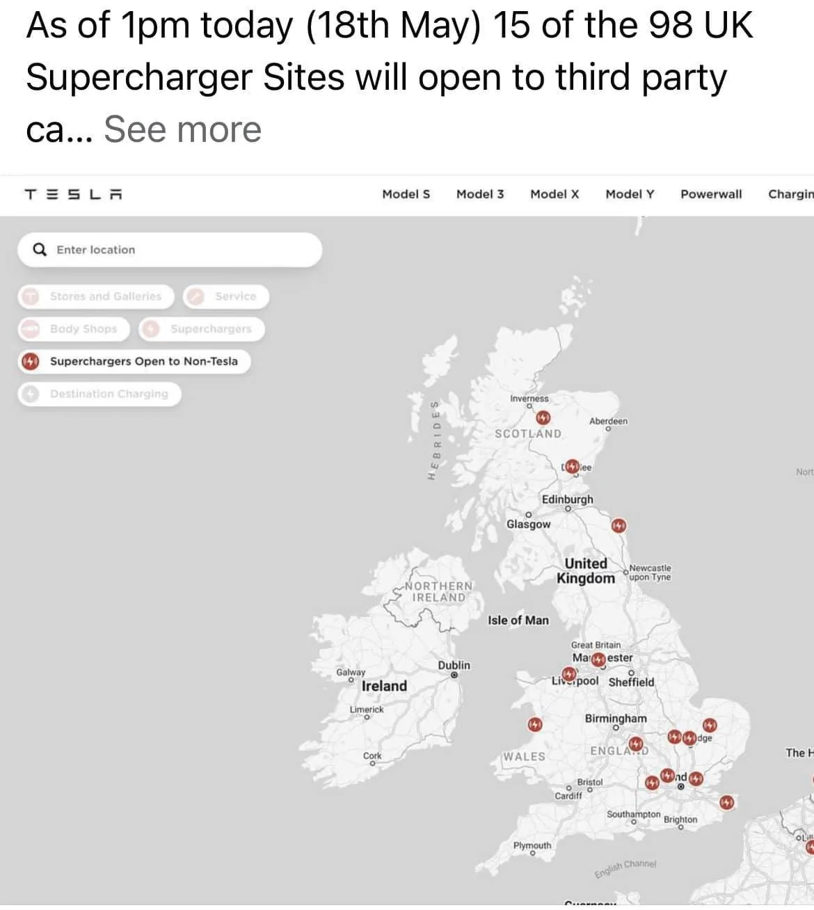 Porsche Taycan Tesla trial superchargers open in UK - NOW? 281922281_5790056774341999_2502599207621624048_n
