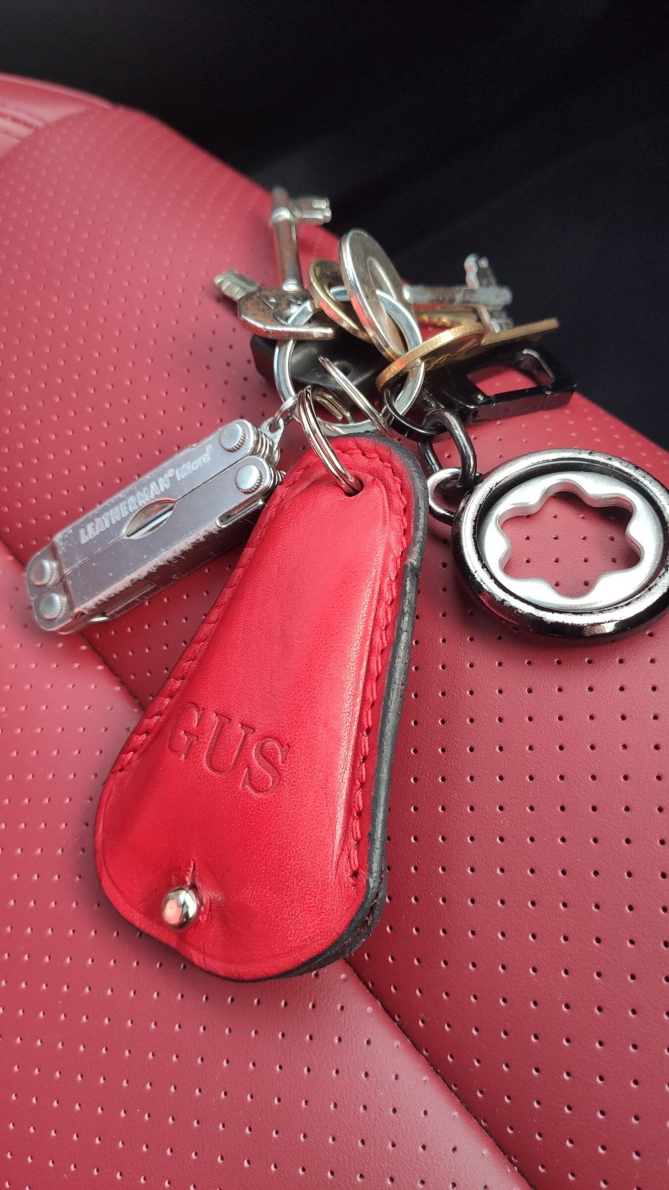 Porsche Taycan Awesome Custom Leather Tracker Fob Holder IMG_20220518_173300