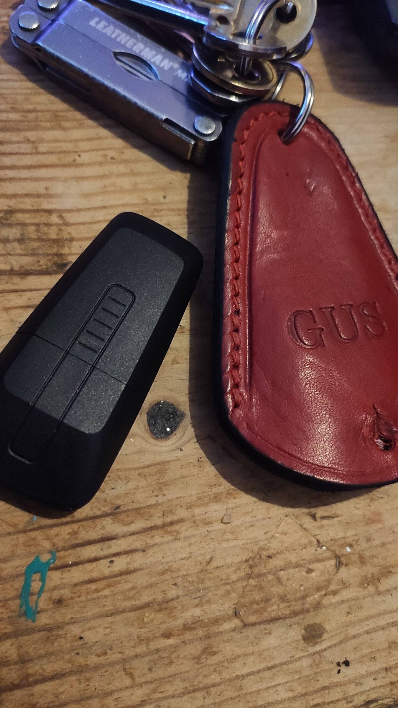 Porsche Taycan Awesome Custom Leather Tracker Fob Holder IMG_20220518_203734