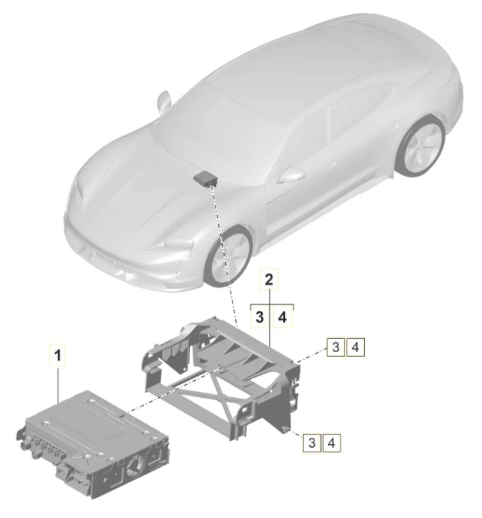 Porsche Taycan Audio cabling PCM6
