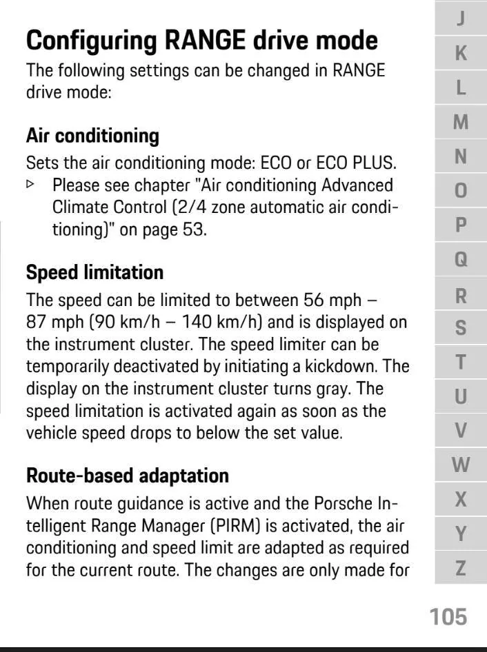 Porsche Taycan Range Mode 1653000226905