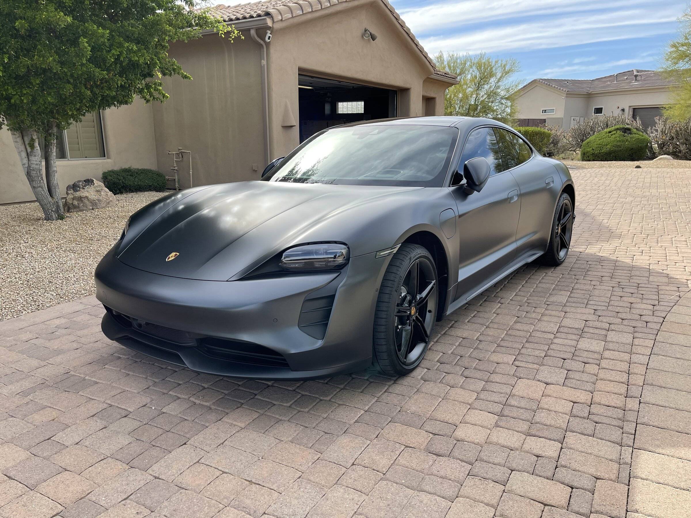 Porsche Taycan Volcano Grey 4S Delivered D6522BB6-38E4-49E5-8EE6-1A725A32C1B2