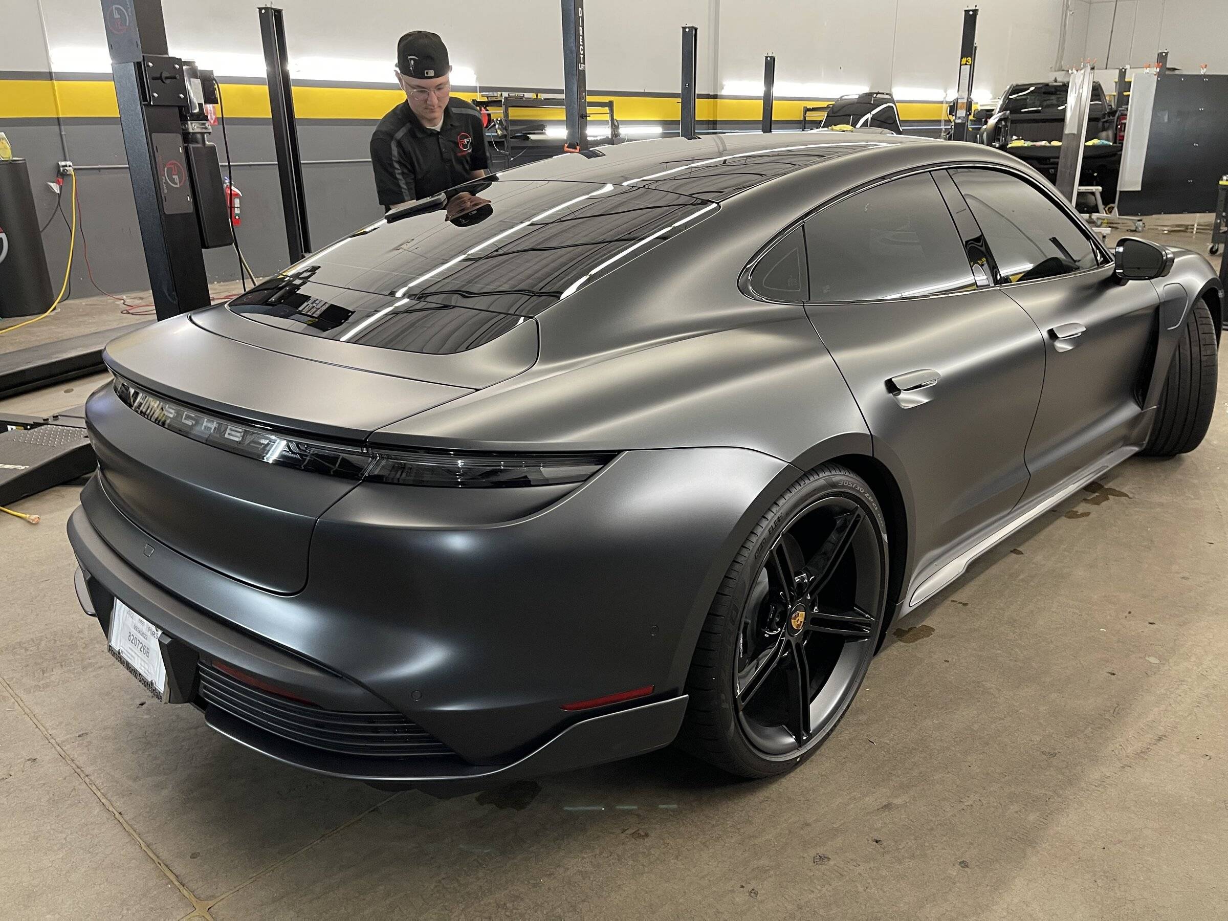Porsche Taycan Volcano Grey 4S Delivered 8403AB90-D482-4D6E-AB0A-9BC775C948DD
