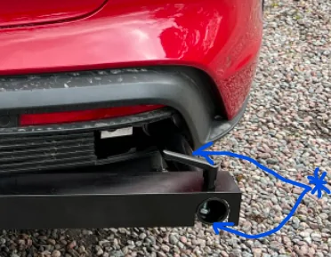 Porsche Taycan A simple bike rack for the CT 1653297022181