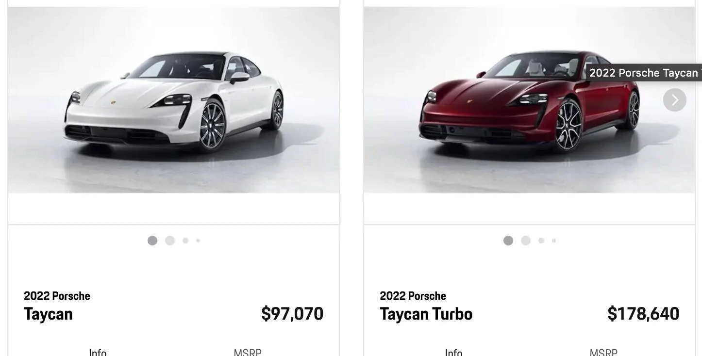 Porsche Taycan Additional dealer markups…?? 1653325779189