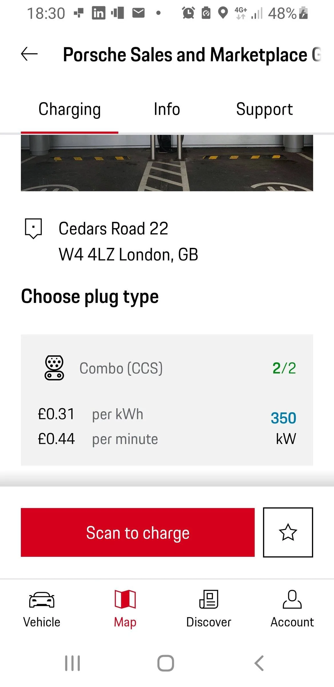 Porsche Taycan UK Charging Networks Screenshot_20220527-183010_My Porsch