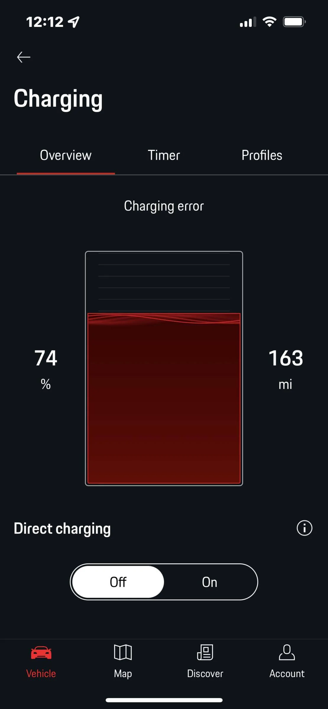 Porsche Taycan Charging Error - induced by trickle charger? image0