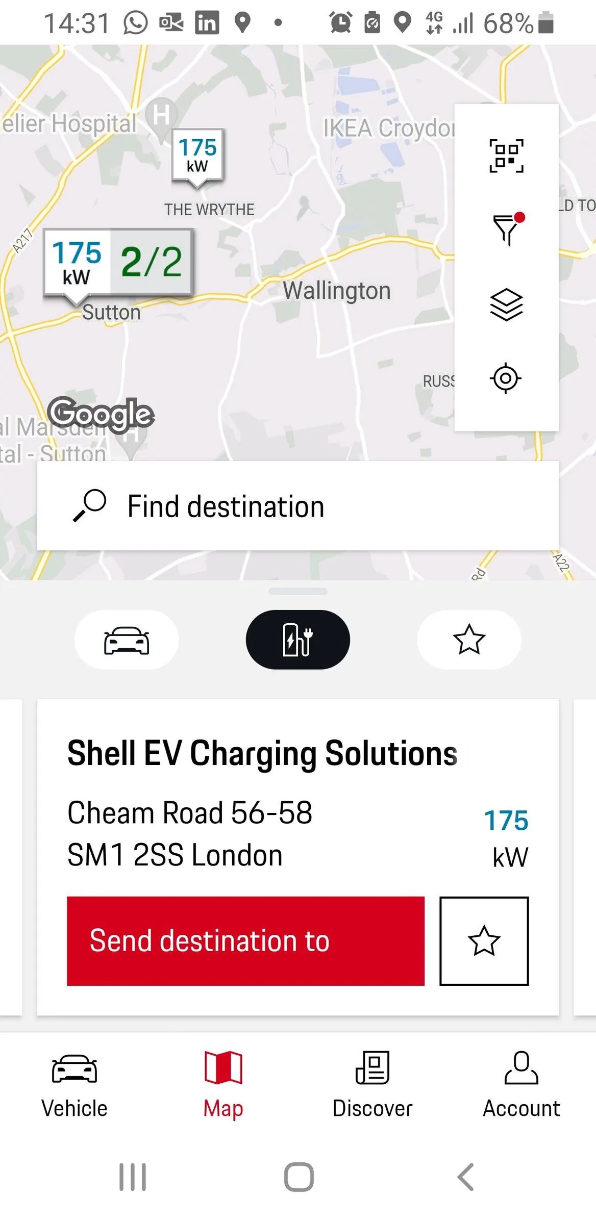 Porsche Taycan Is it possible to exclude closed Porsche chargers? Screenshot_20220531-143151_My Porsch
