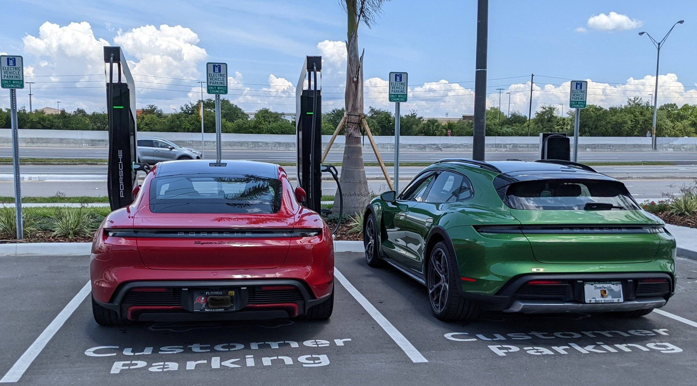 Porsche Taycan More Porsche Turbo Chargers Stations appearing at US dealerships chargers 2