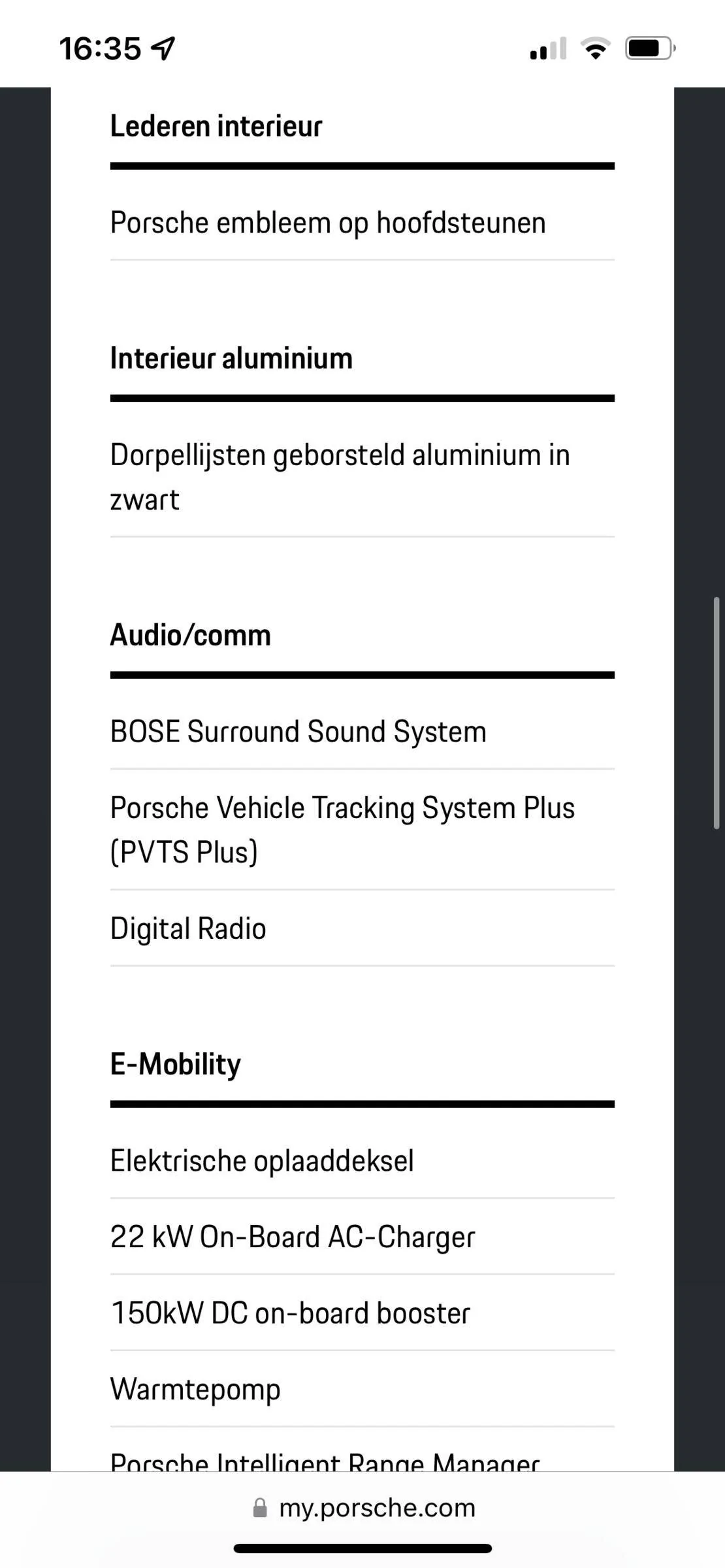 Porsche Taycan Taycan 4 CT production withdrawal C03F9C23-A662-44EB-B1E0-66D458AFACED