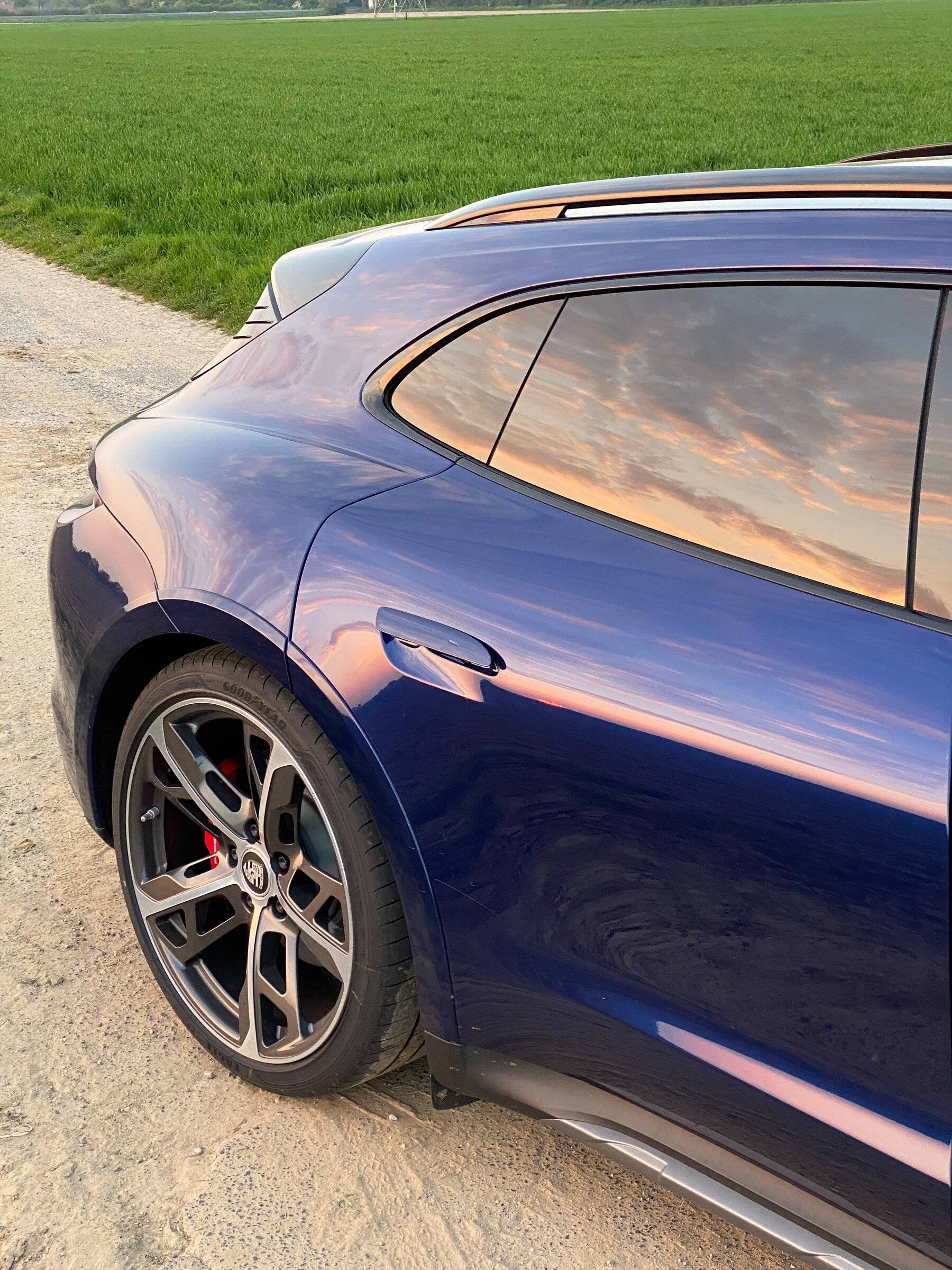 Porsche Taycan CT 4 Painted Wheel Arches and Part Numbers of Cross Turismo Turbo S 20220422_183201673_iOS