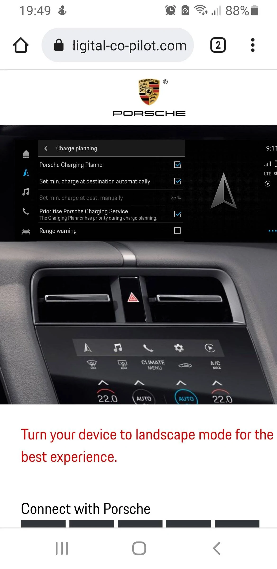 Porsche Taycan Prioritise certain networks in charging planner Screenshot_20220608-194904_Chrom